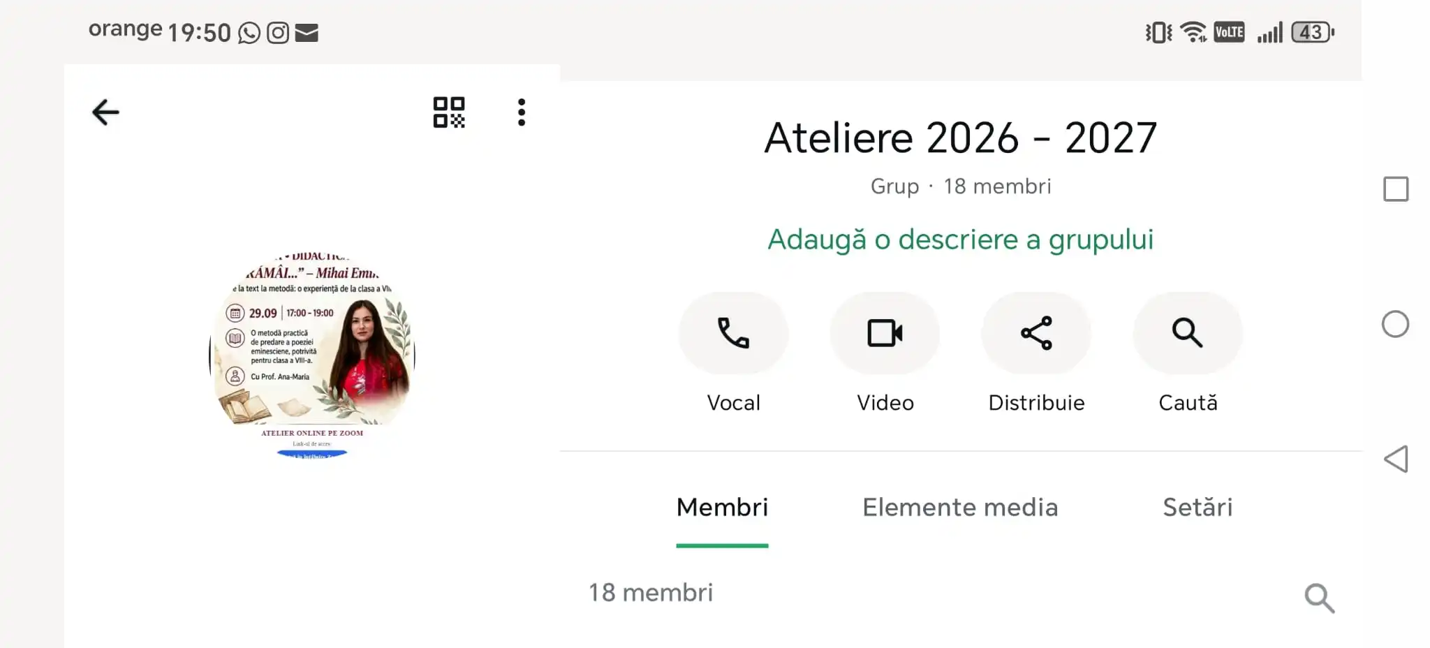 Ateliere 2026-2027